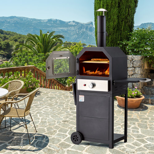 Vicluke Stainless Steel Freestanding Propane Pizza Oven & Reviews